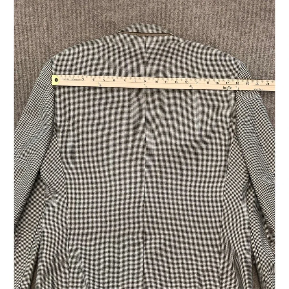 Brooks Brothers Blazer Mens 40S Silk Wool Houndstooth Tweed Jacket Sportcoat